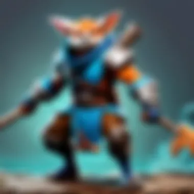 Meepo's unique clone ability in action