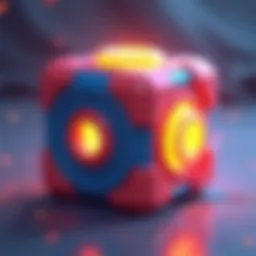 Close-up of the Pokémon Power Cube showcasing its vibrant design