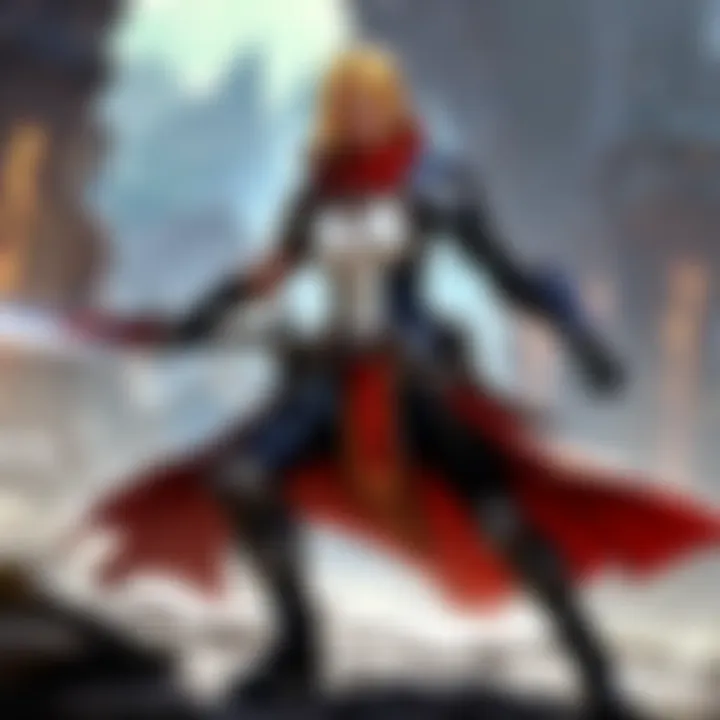 Dynamic battle scene showcasing a Rogue in action during an FFXIV raid.