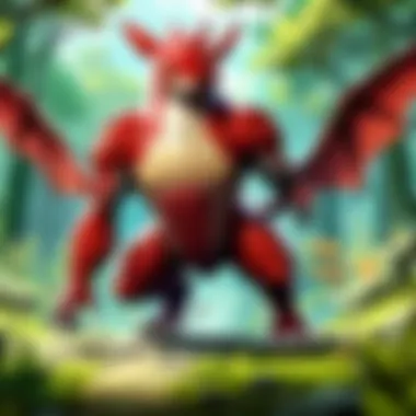 A close-up of a trainer interacting with a Pokémon in a lush environment