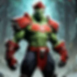 Virtual gaming world illustration