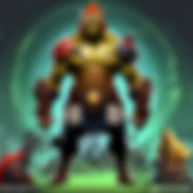 An analytical framework depicting various hero weaknesses in Dota