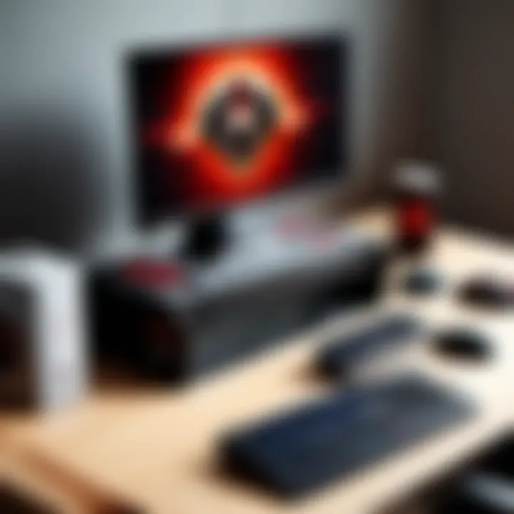 Minimalist Gaming Desktop Setup