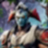 Fortnite character analyzing network settings