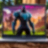 Fortnite gameplay on a Chromebook