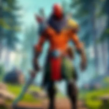 Fortnite gameplay with low latency indicator