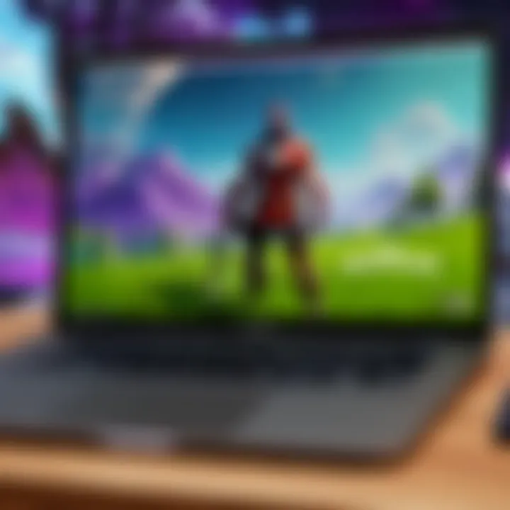 Efficient Fortnite installation progress on MacBook Fortnite installation progress bar on MacBook