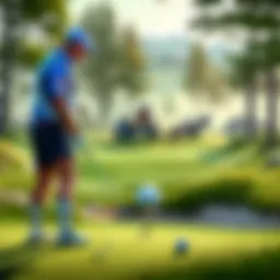 Friends enjoying a leisurely round of golf