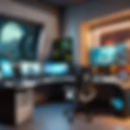 Futuristic Gaming Hub