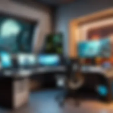 Futuristic Gaming Hub