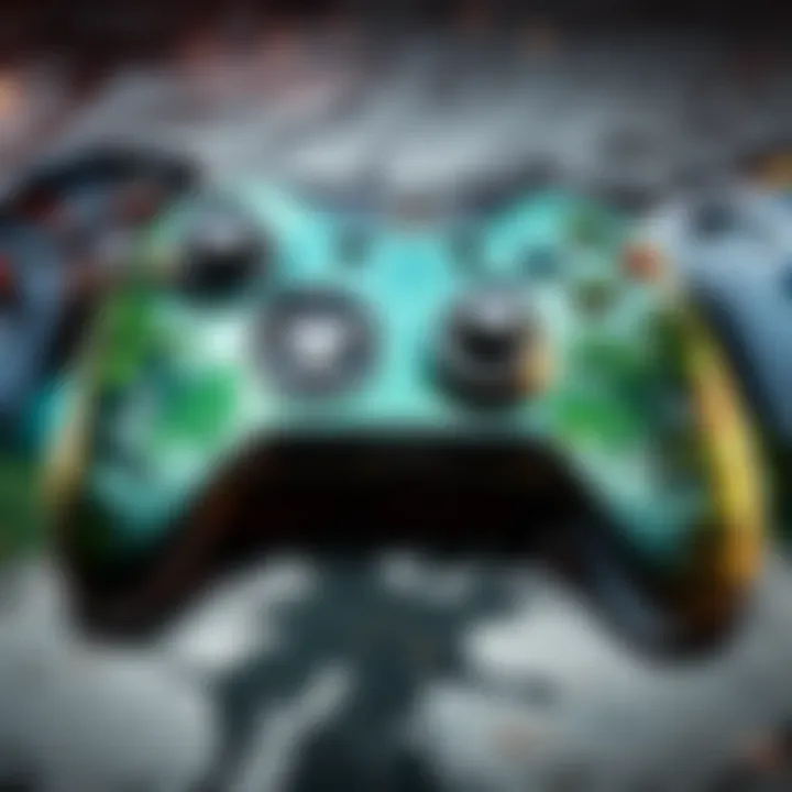 Illustration of a gamer enjoying using Xbox controller on PC