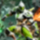 Illustration depicting intricate hero interactions in Genji Sports