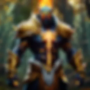 Radiant Resonance A battlefield engulfed in a radiant aura from Grief