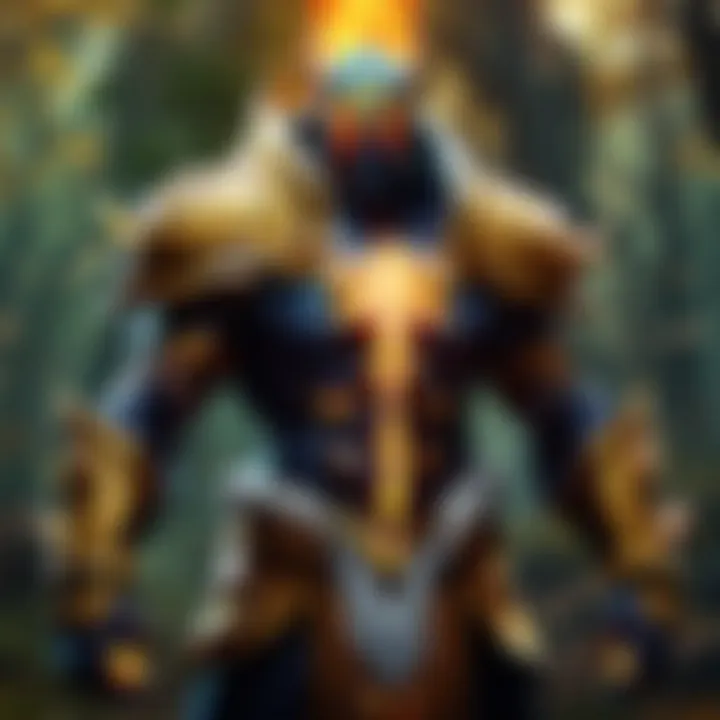 Radiant Resonance A battlefield engulfed in a radiant aura from Grief