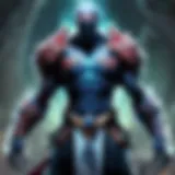 An ethereal hero wielding the Grief runeword