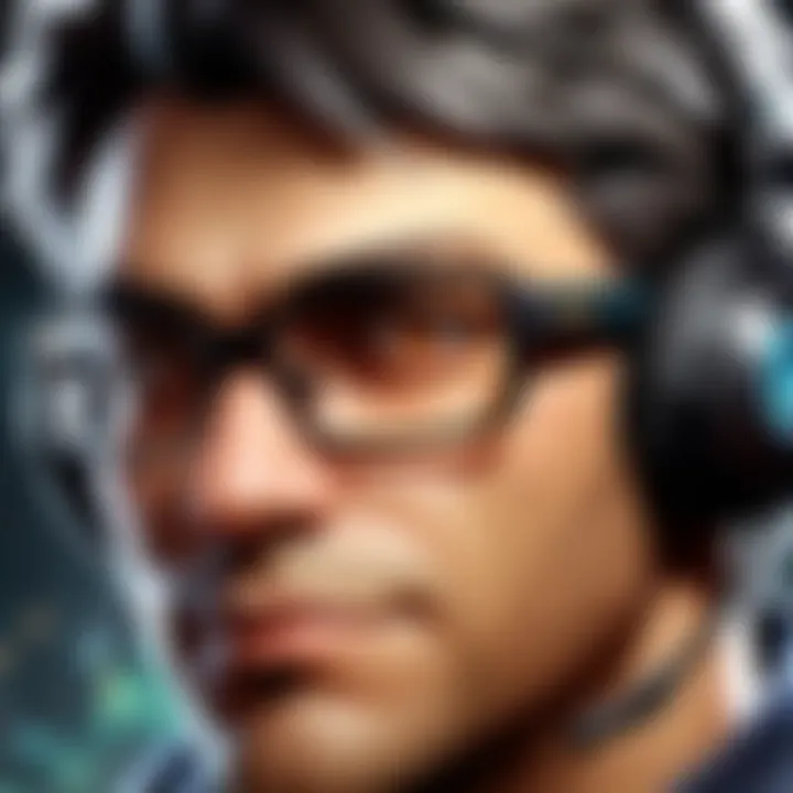 Comfort features of a headset for gamers with glasses