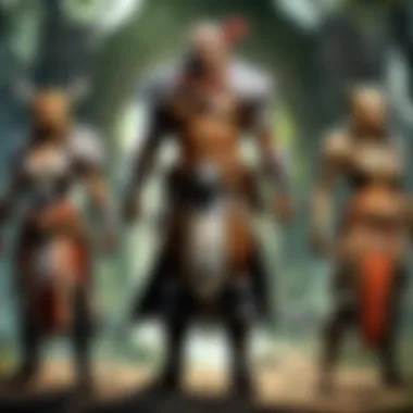 A diverse group of companions ready for adventure