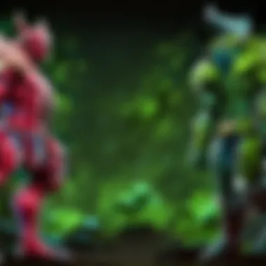 High-tech gaming setup with multiple monitors