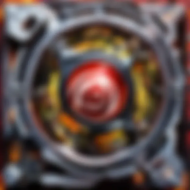 Powerful GPU Design and Cooling System Close-up of a powerful GPU showcasing its design and cooling system