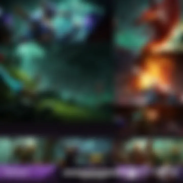 Creative layout of notable Twitch clips organized for sharing