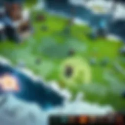 High-tech gaming setup with multiple screens