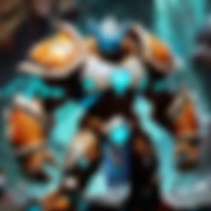 Heroes Utilizing Hyperstone in Strategy Strategic positioning of heroes using Hyperstone in gameplay