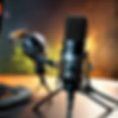 Professional audio recording setup for streaming