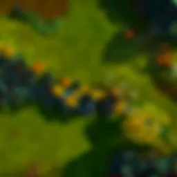 Aerial view of diverse farming landscapes showcasing various crops