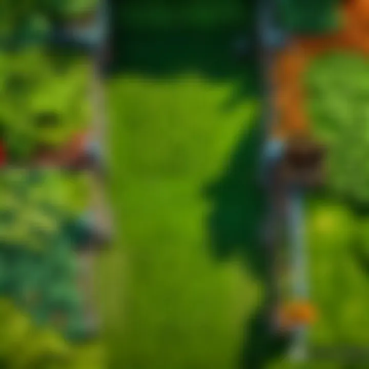 Sustainable Farming Practices Sustainable farming practices in action within a thriving agricultural community