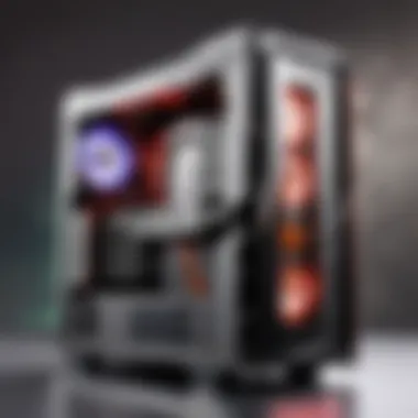 Computer Case with Available Slots Inside of a computer case showcasing available slots.