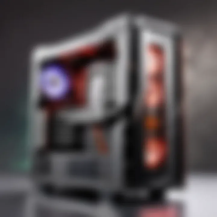 Computer Case with Available Slots Inside of a computer case showcasing available slots.