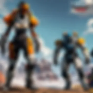 Intense Battle in Apex Legends Mobile Illustration of player engaging in intense battle in Apex Legends mobile