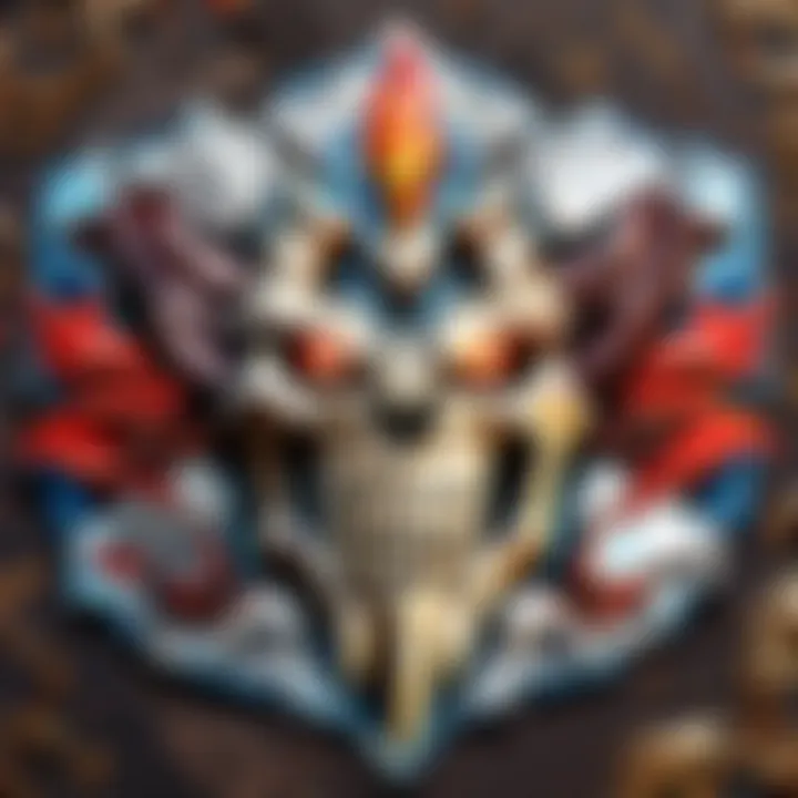 Close-Up of Intricate Details on a LOL Iron-On Patch