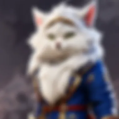 Exquisite Details of Fluffy Fashion Close-up of a fluffy hat with intricate embellishments