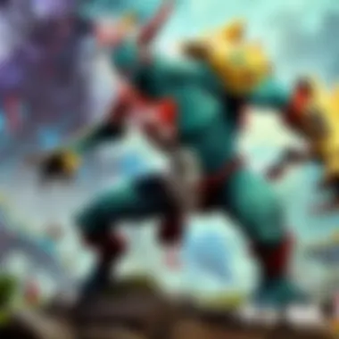 Legendary Encounter - A rare and powerful Pokemon appearing in a dramatic setting