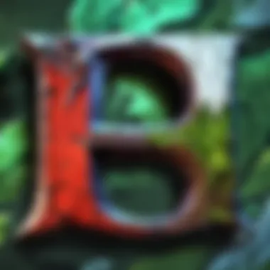 Artistic interpretation of letters in linguistic analysis