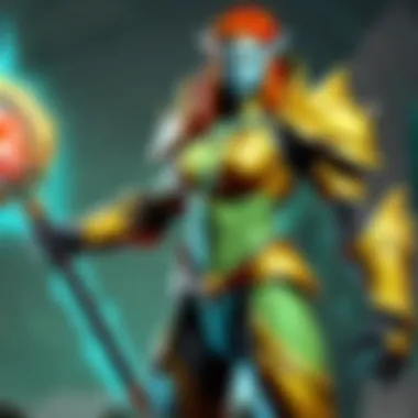 Synergistic Relationships of Lioni Hero Visual representation of Lioni's abilities synergizing with other heroes.