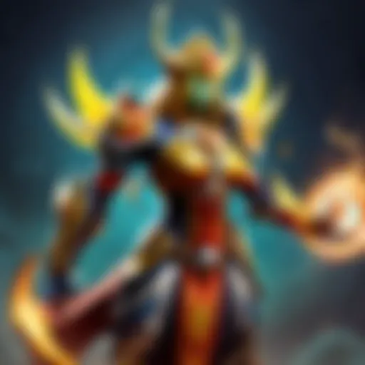 Showcasing Lioni's Unique Abilities Lioni hero showcasing unique abilities in Dota gameplay.