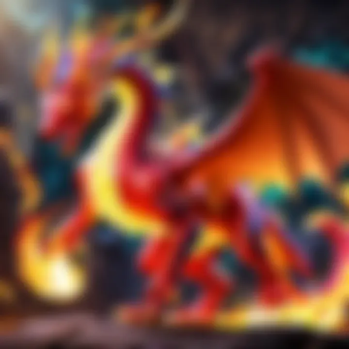 Luminous Fire Dragon Pokemon Card