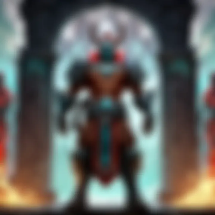 Epic Entrance: Magnus making a grand entrance into battle