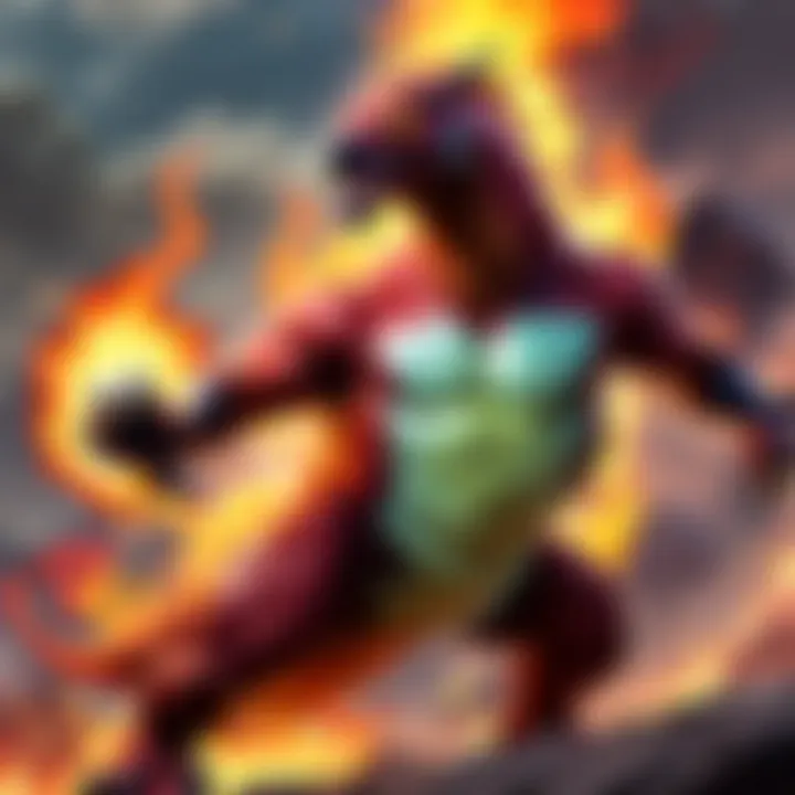 Majestic Fire-Breather Pokemon Card