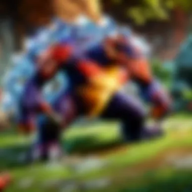 Majestic Fire and Ice Pokémon battle in N64 Pokémon Stadium 2