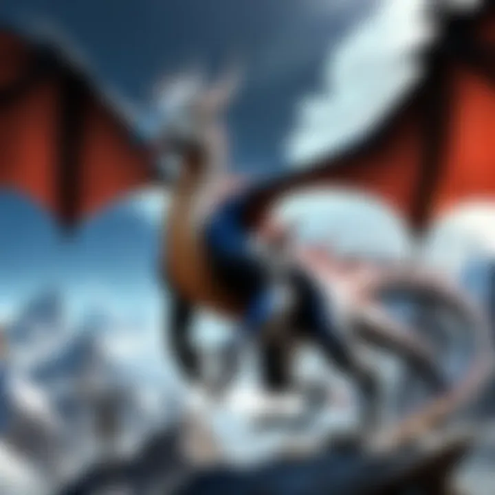 Majestic Dragon Soaring in FF14 Heavensward