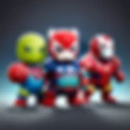 Marvel Squishies Heroic Trio