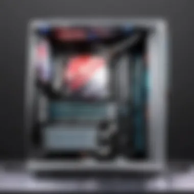 Elegant liquid cooling system in modern PC setup