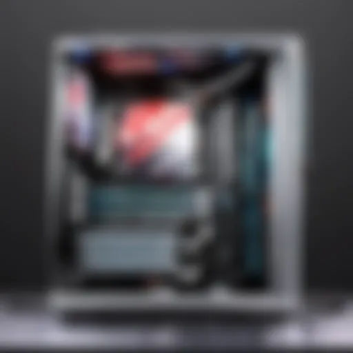 Elegant liquid cooling system in modern PC setup