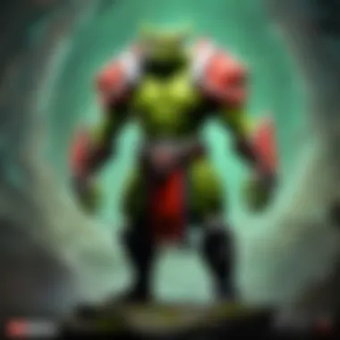 Innovative Dota updates represented in a futuristic visual depiction