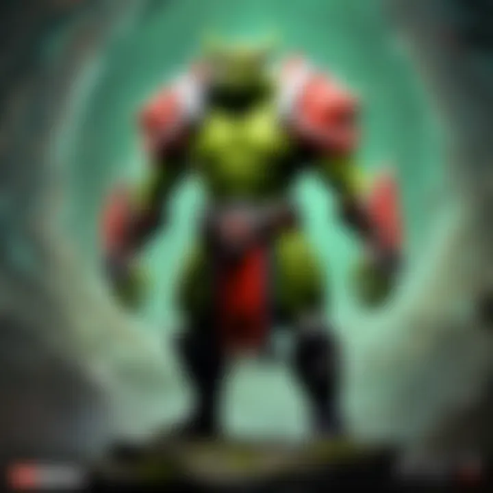 Innovative Dota updates represented in a futuristic visual depiction