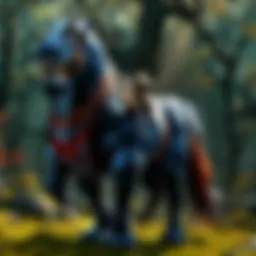 Strategic Dota gameplay depicted in a digital artwork