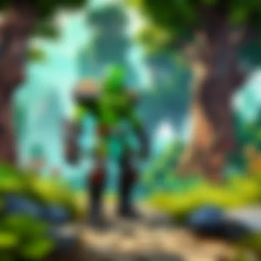 Minecraft server with lush green landscapes